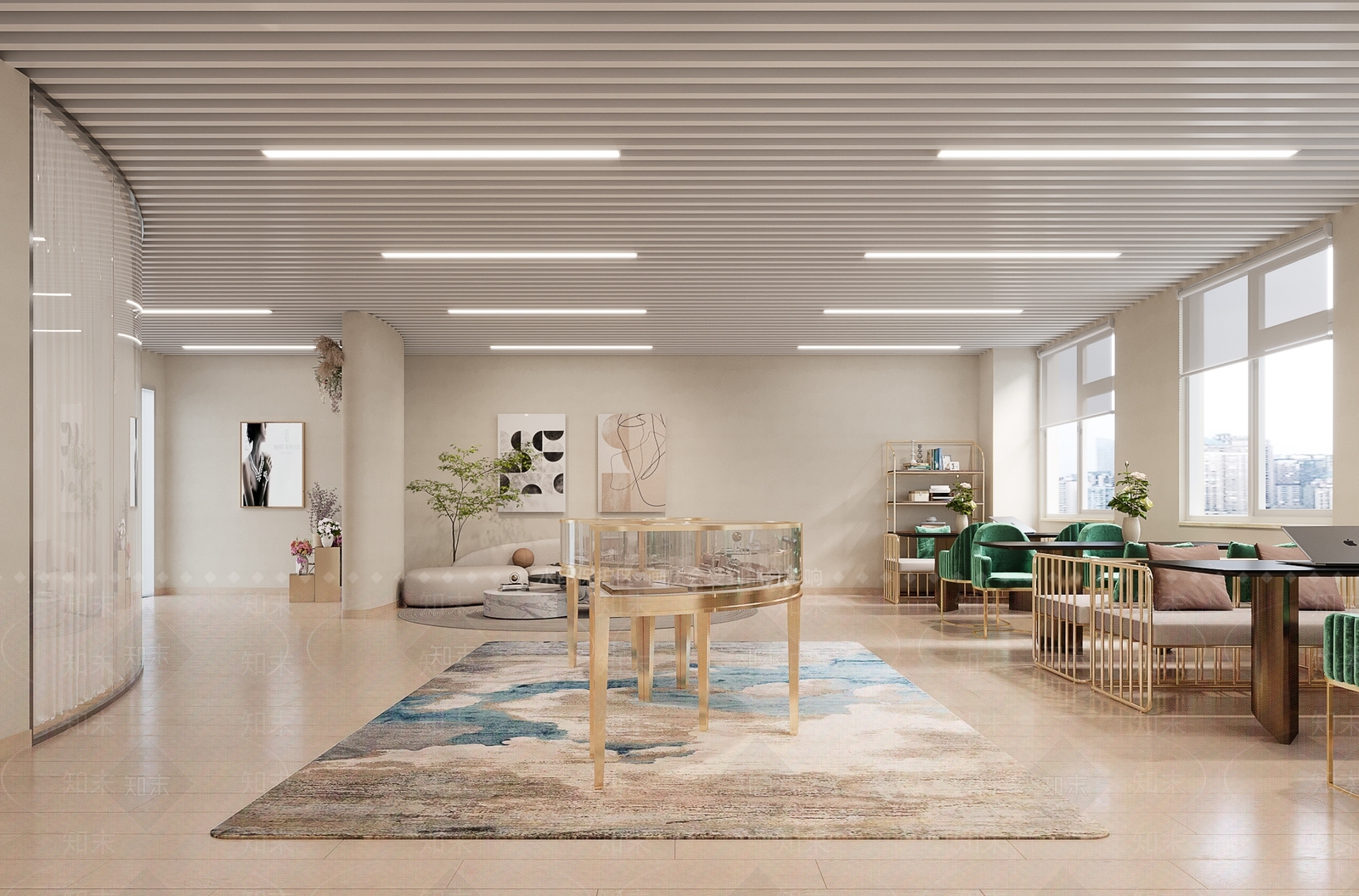 现代珠宝店3D模型下载【ID:1123914922】