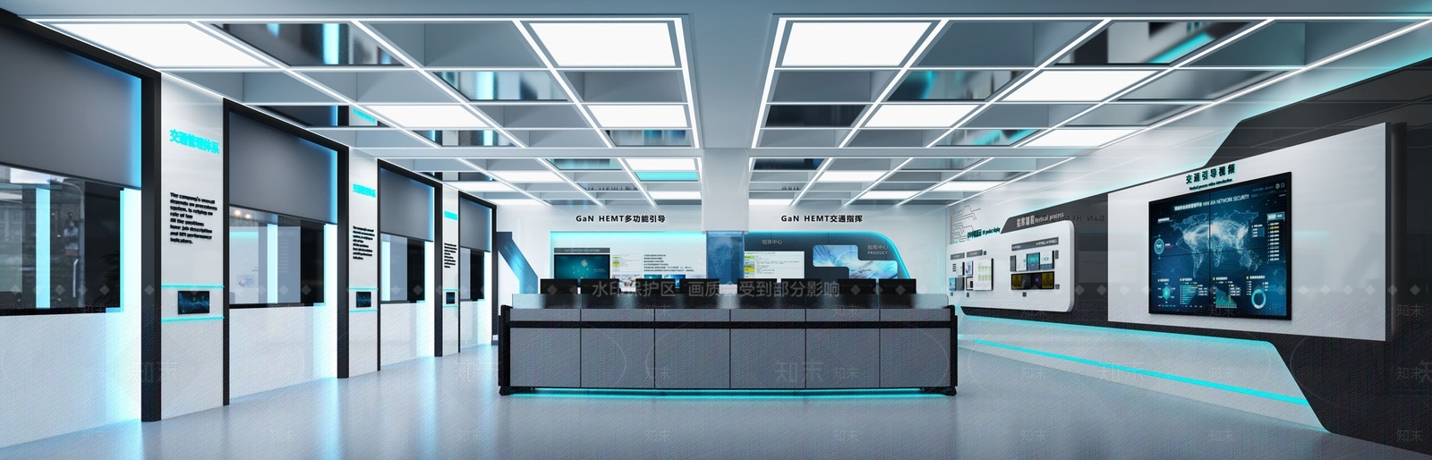 现代交通指挥中心3D模型下载【ID:1123918176】