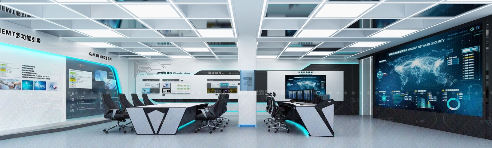 现代交通指挥中心3D模型下载【ID:1123918176】