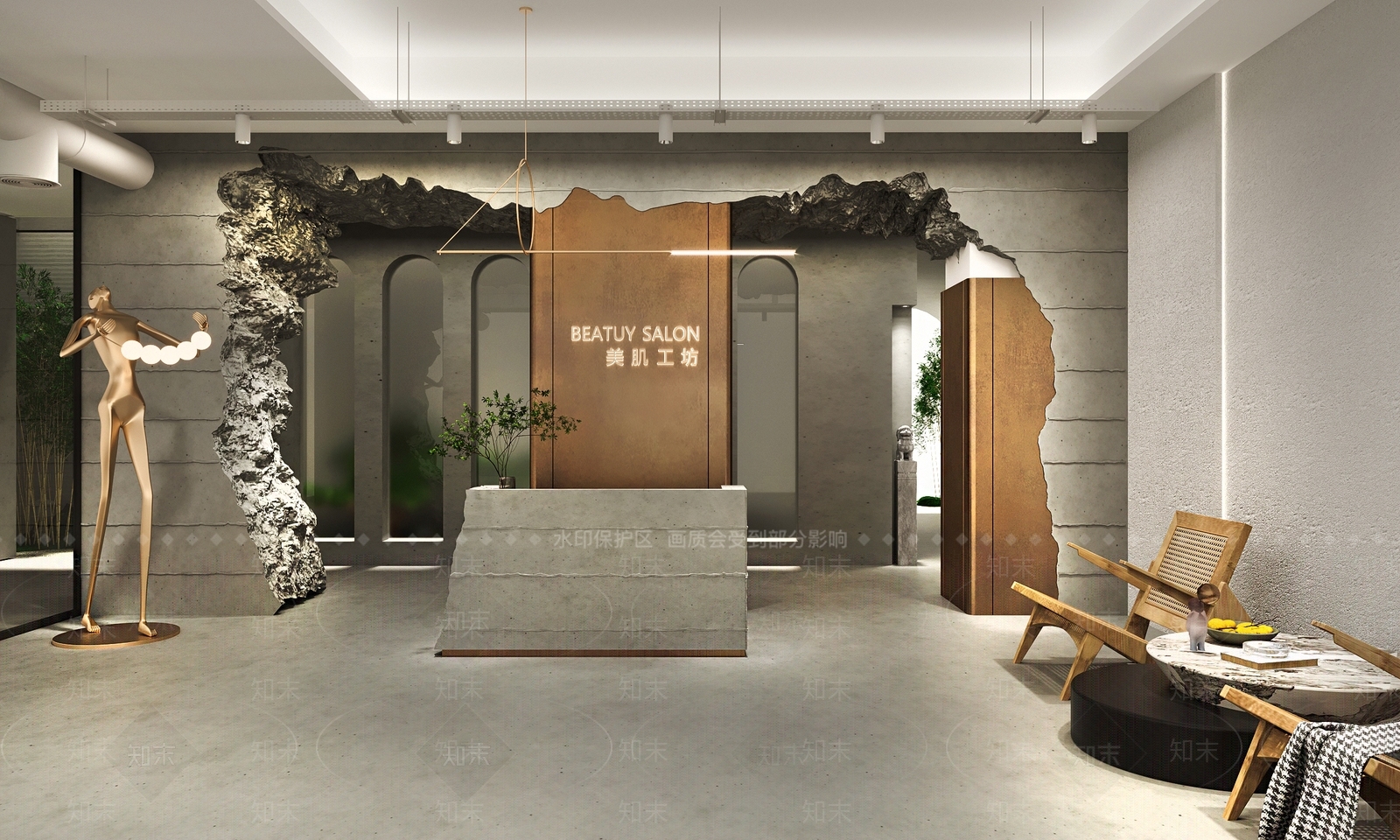侘寂前台3D模型下载【ID:1123924810】_知末3d模型网