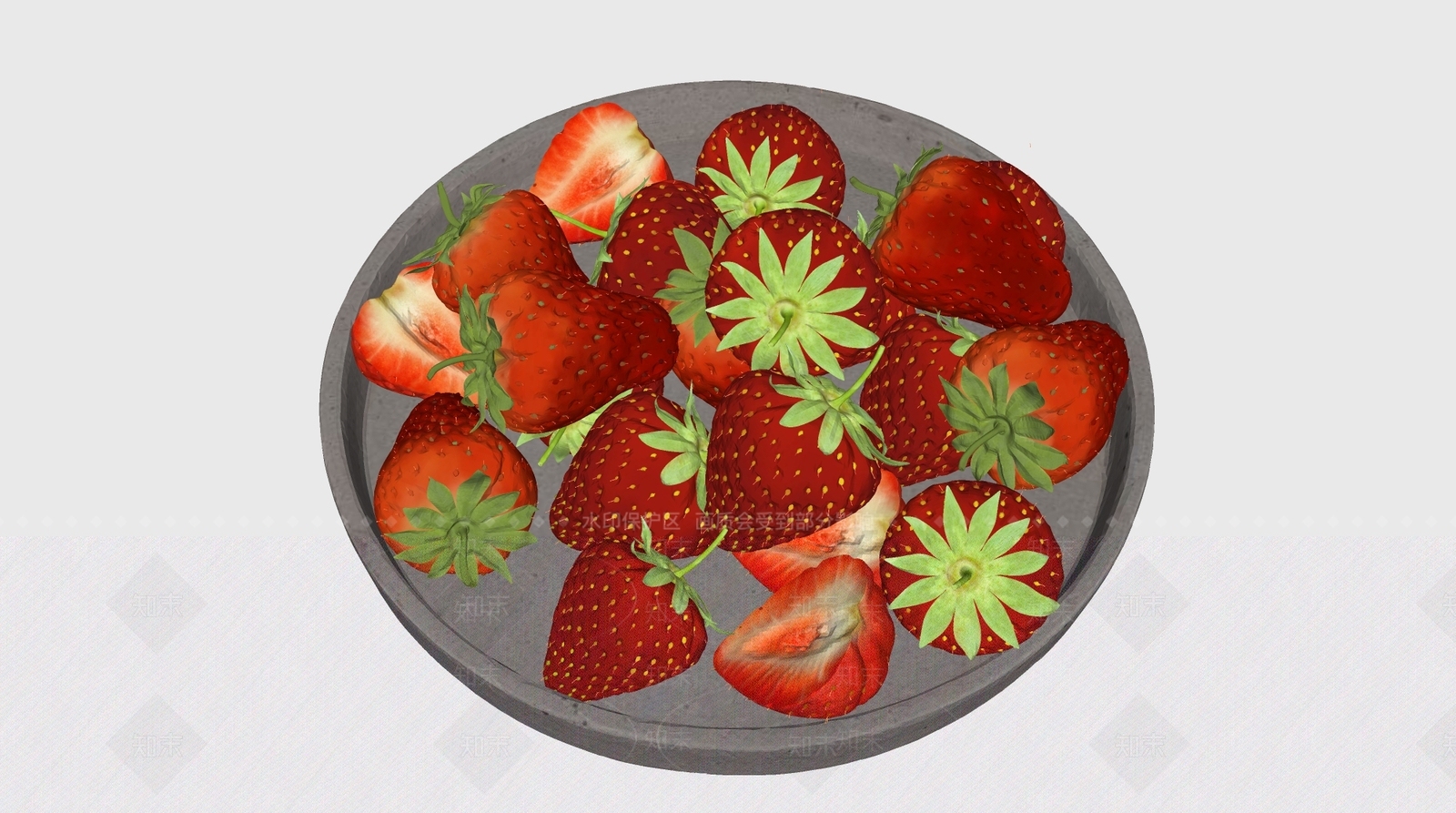 草莓SU模型下载【ID:1123930269】