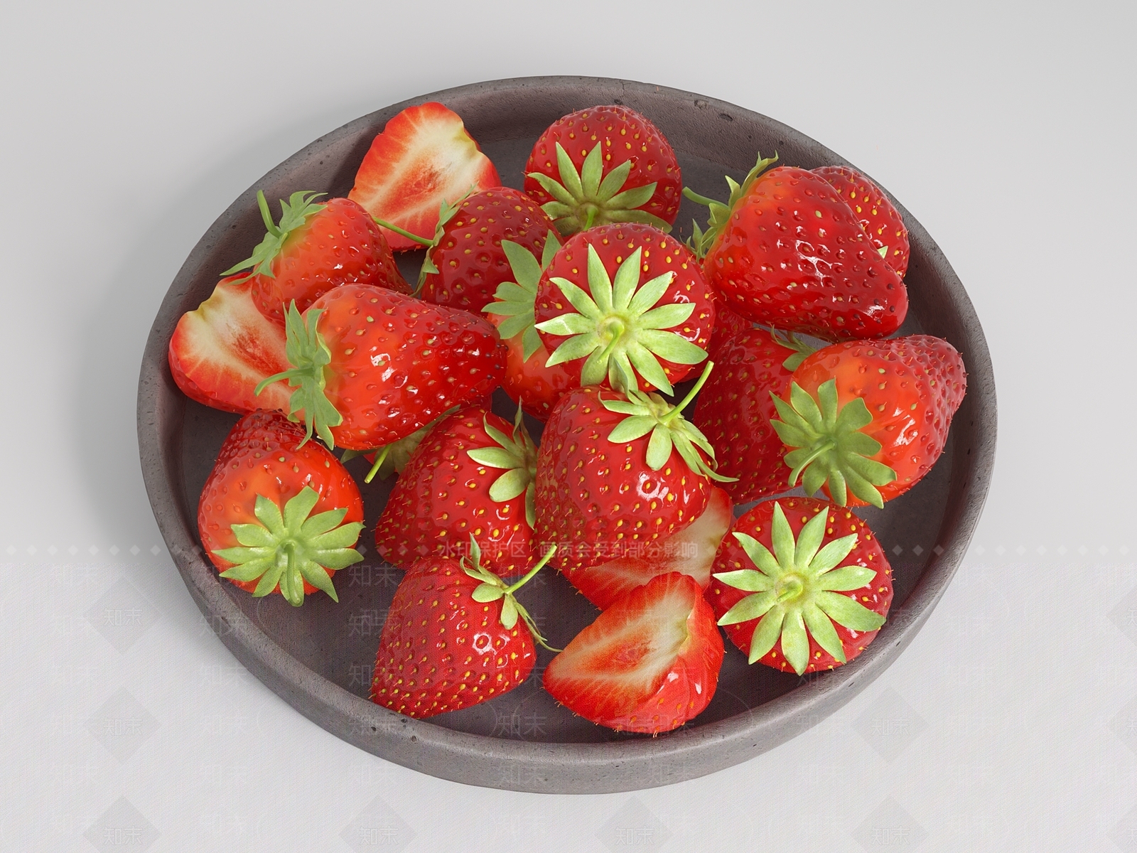 草莓SU模型下载【ID:1123930269】