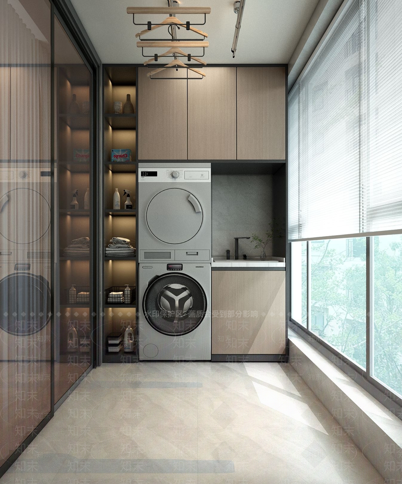现代阳台3D模型下载【ID:1123951166】