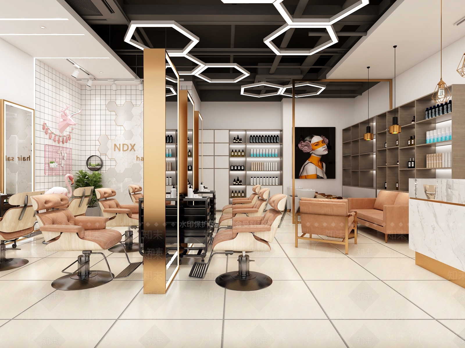 现代理发店3D模型下载【ID:1124021788】