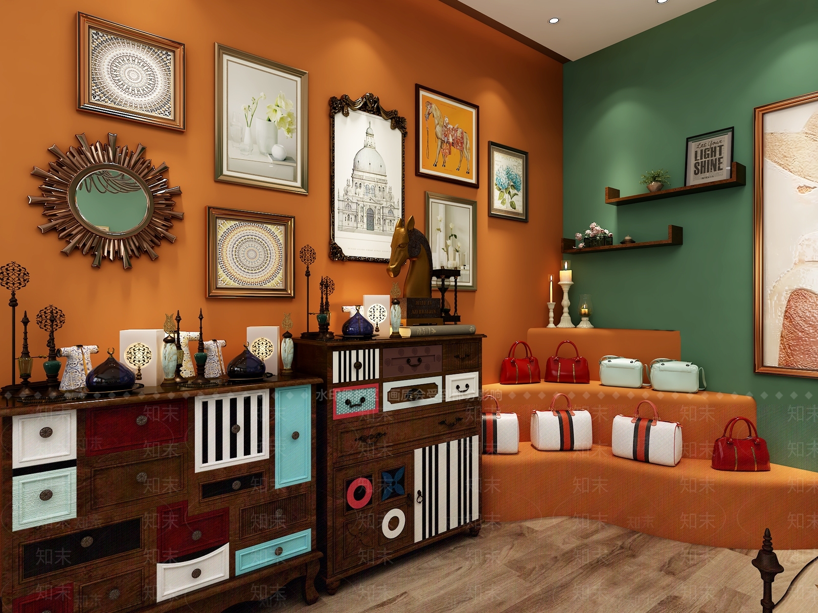 法式珠宝店3D模型下载【ID:1124024104】