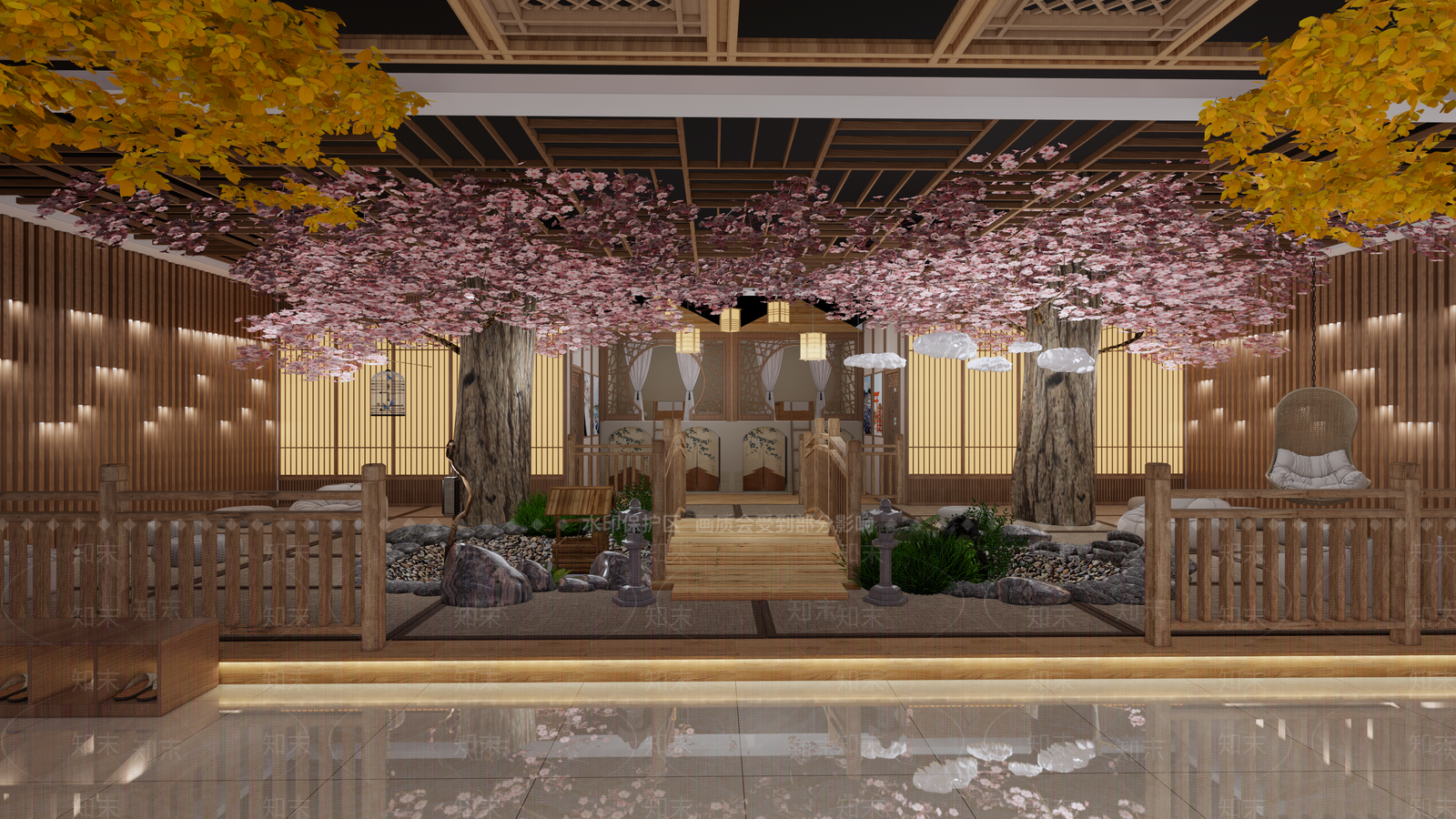 现代休闲娱乐大厅SU模型下载【ID:1123943487】
