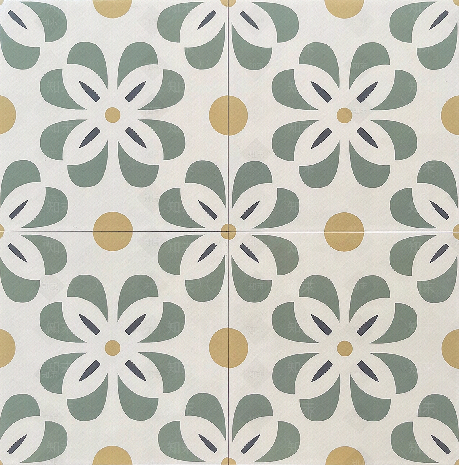 复古花砖图案贴图下载【ID:1123946416】