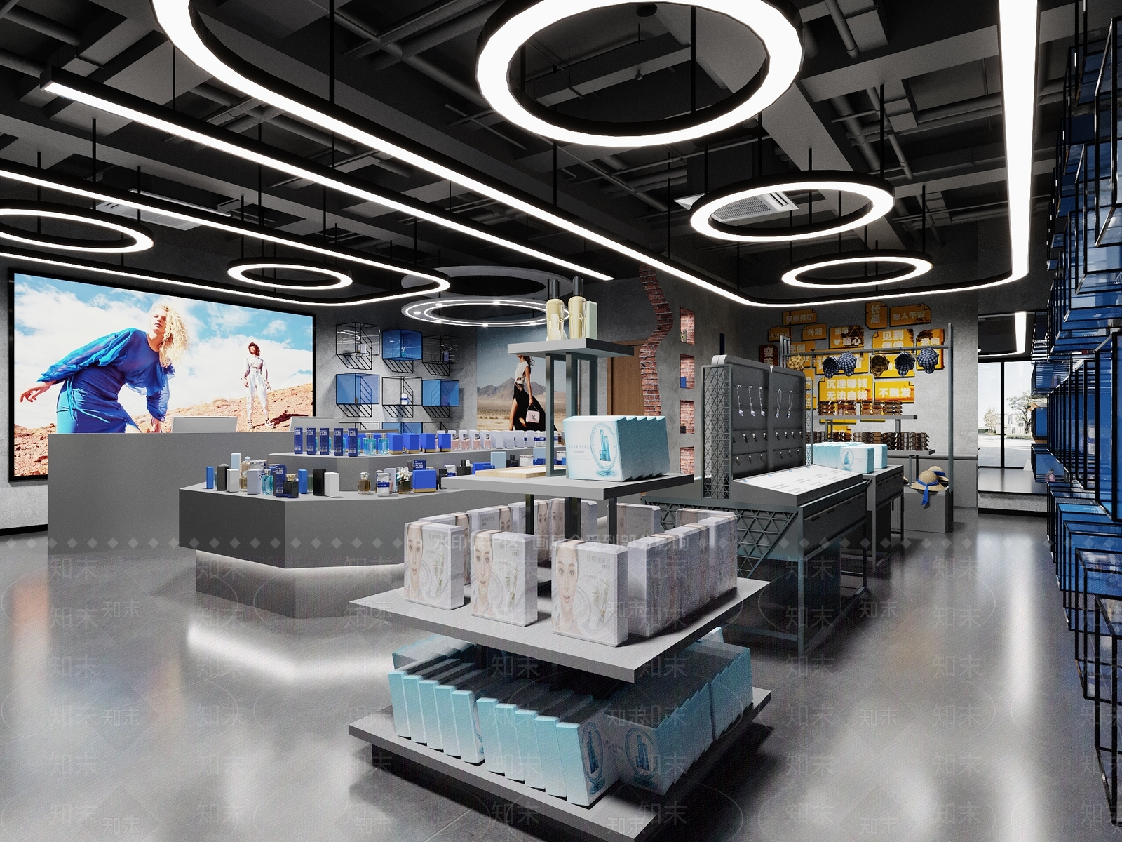 工业风玩具礼品店3D模型下载【ID:1123960287】