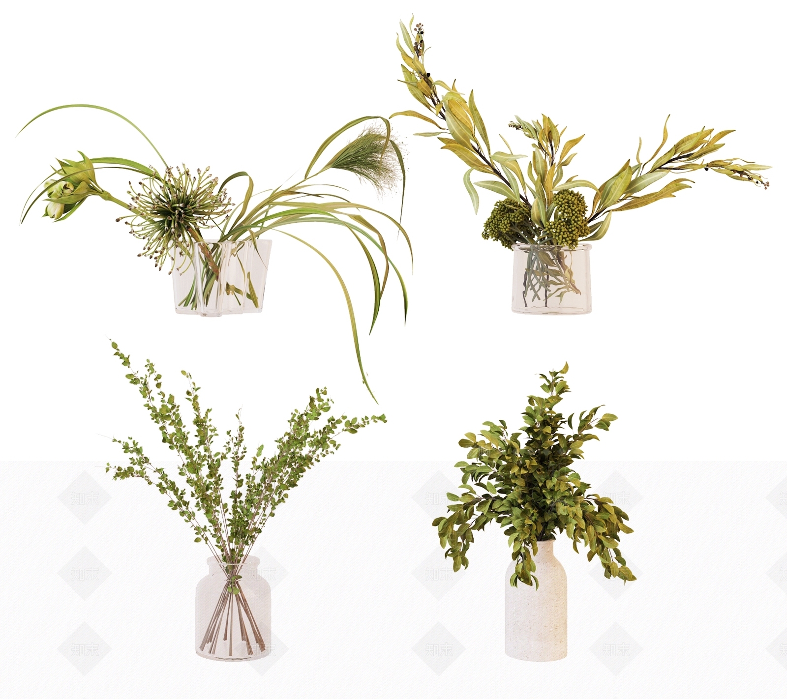 水生植物3D模型下载【ID:1123972767】