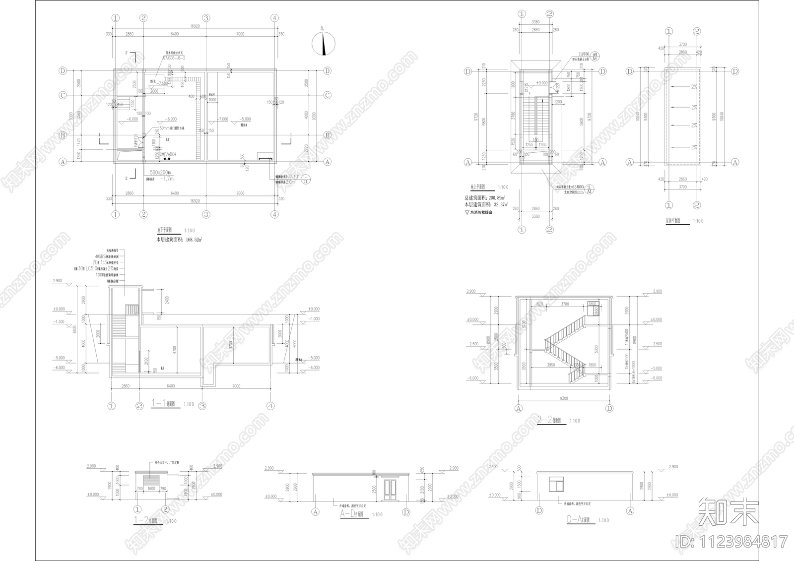 现代工业建筑cad施工图下载【ID:1123984817】