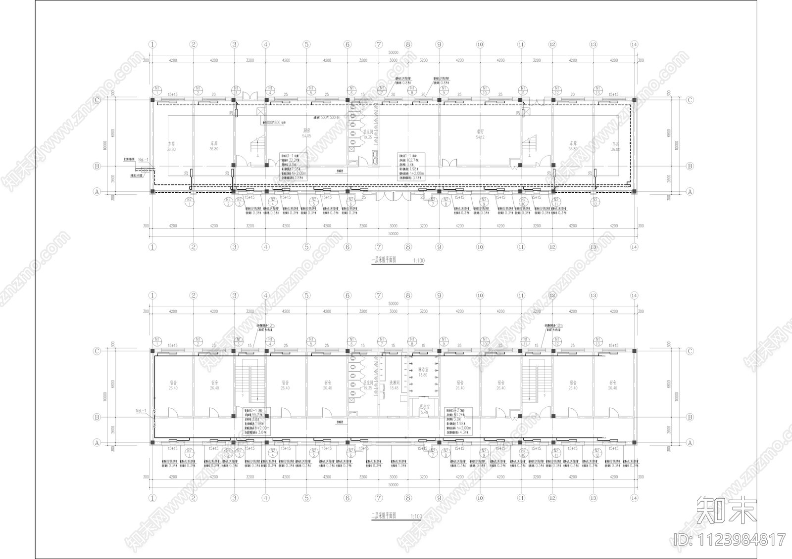 现代工业建筑cad施工图下载【ID:1123984817】