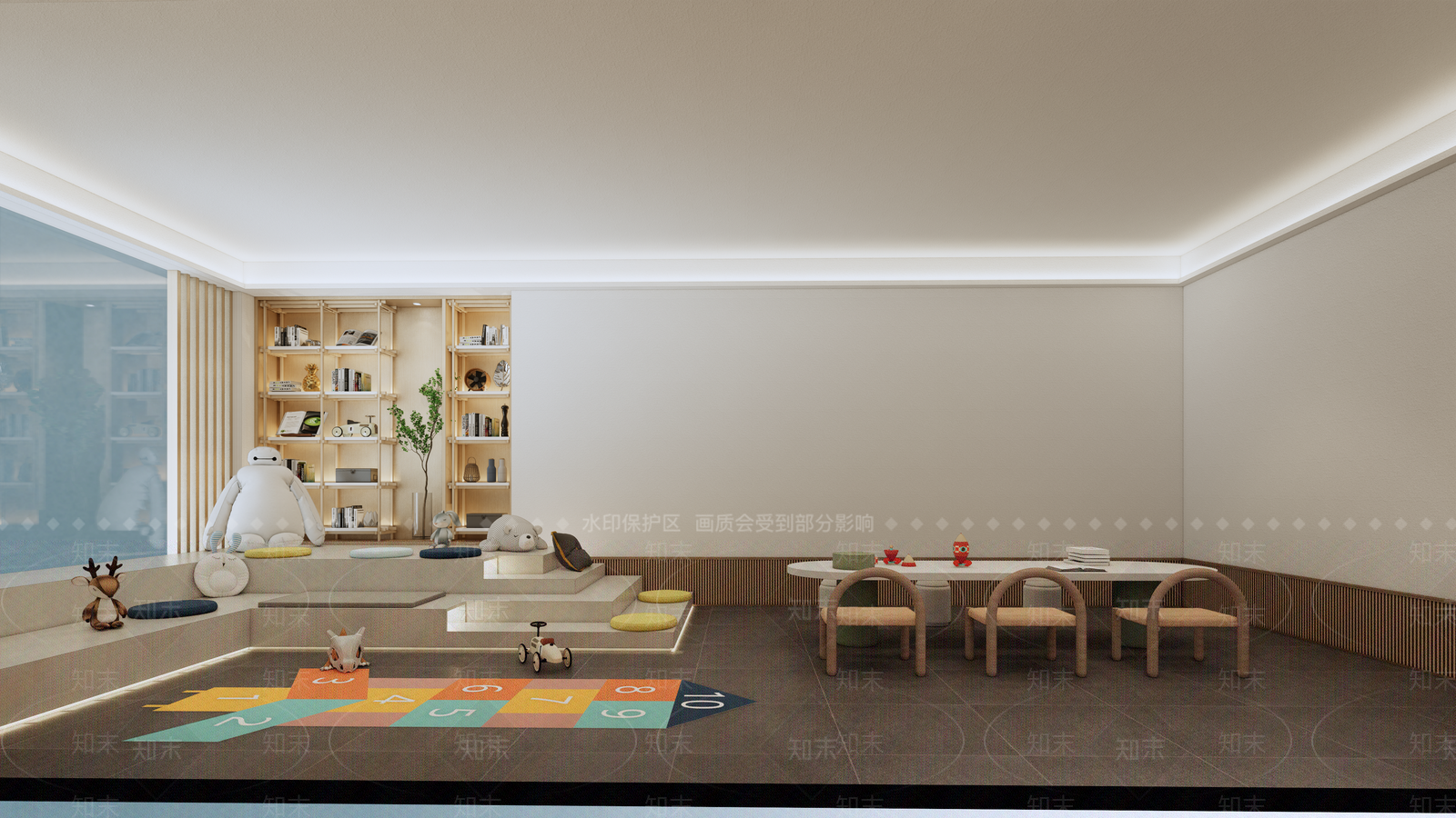 现代儿童活动室SU模型下载【ID:1123985797】