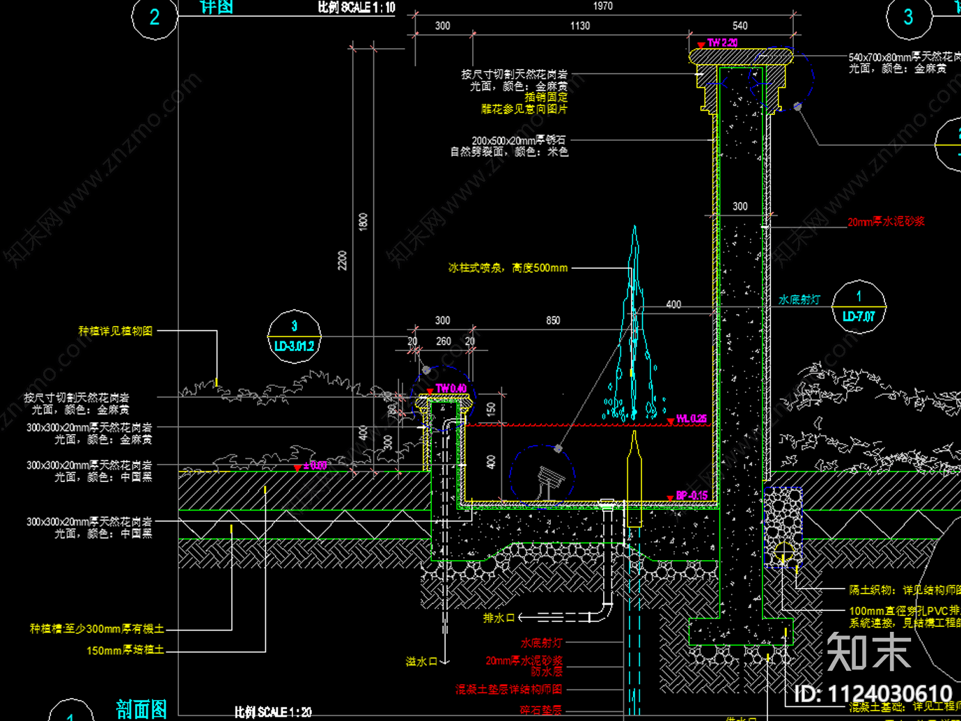 三套欧式简约景墙cad施工图下载【ID:1124030610】