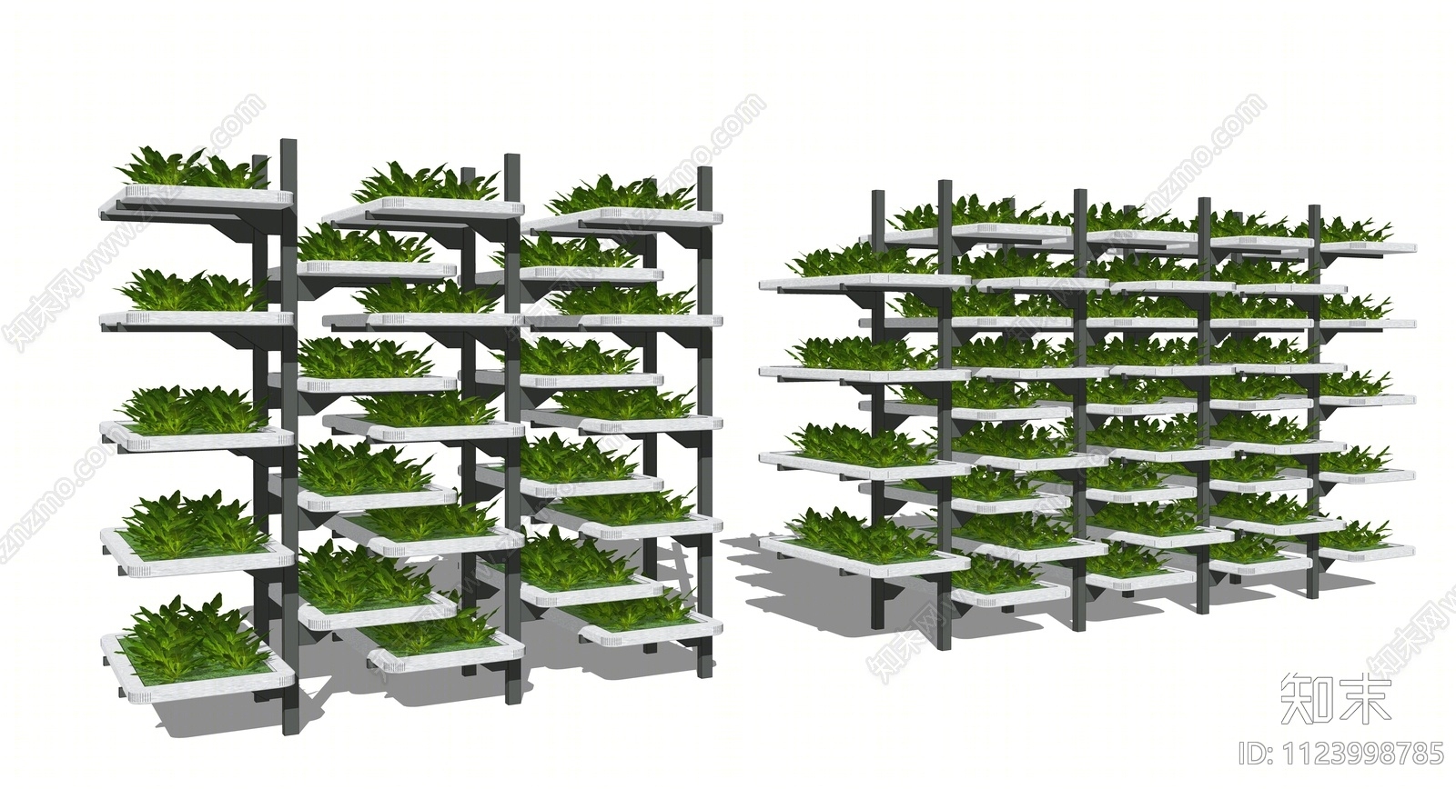 现代蔬菜种植架SU模型下载【ID:1123998785】