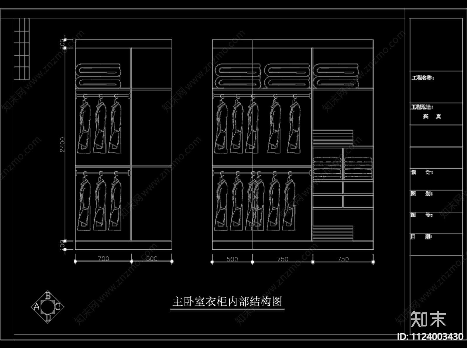 贵州兴义中式别墅cad施工图下载【ID:1124003430】