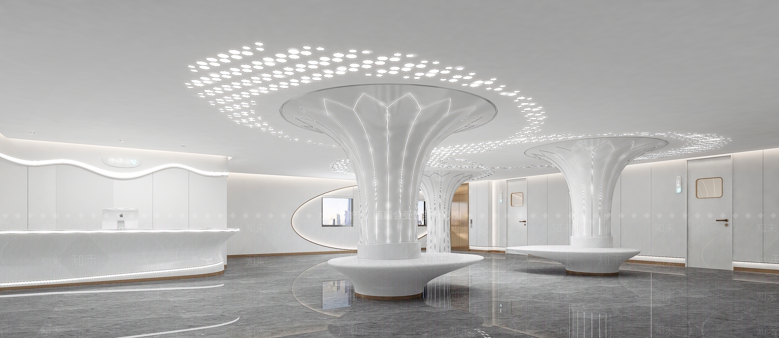 现代儿童诊所门诊大厅3D模型下载【ID:1124027458】