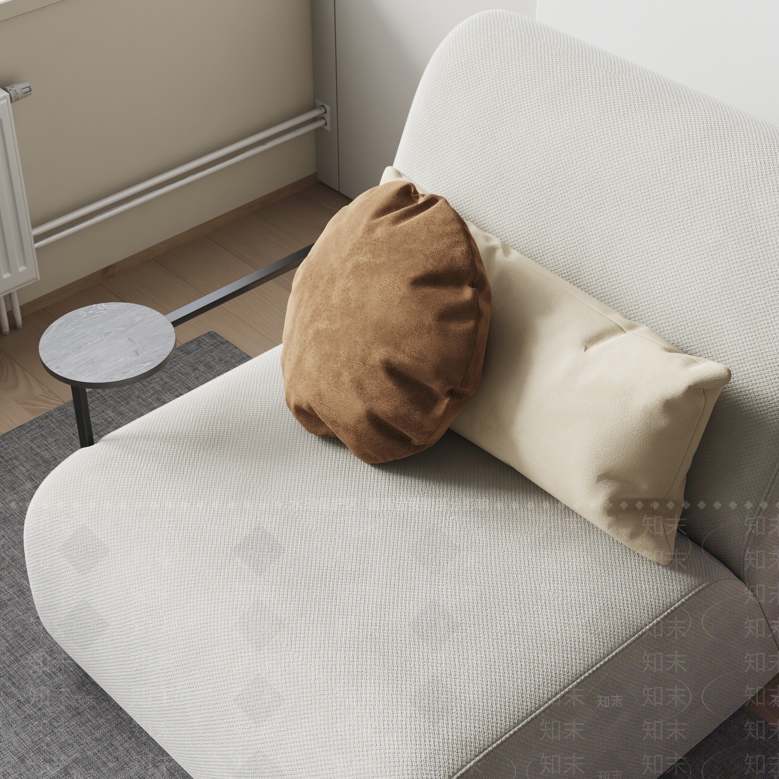 现代抱枕3D模型下载【ID:1124031208】