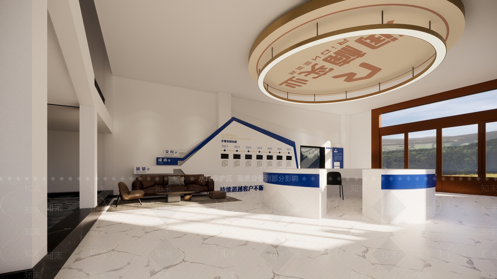 现代商业展厅SU模型下载【ID:1124108695】