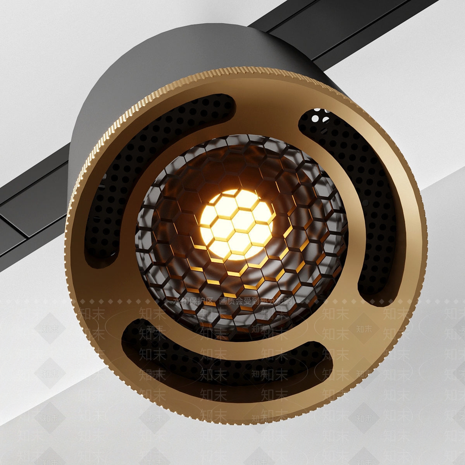 现代筒灯射灯3D模型下载【ID:1195677856】