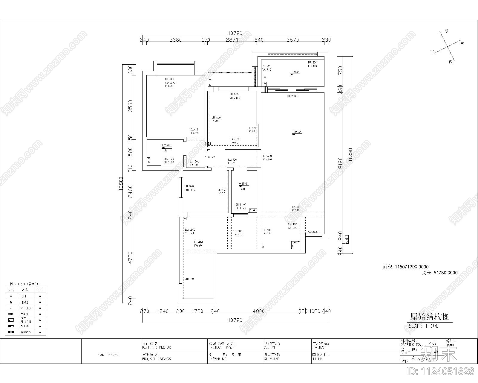 现代公寓设计cad施工图下载【ID:1124051828】