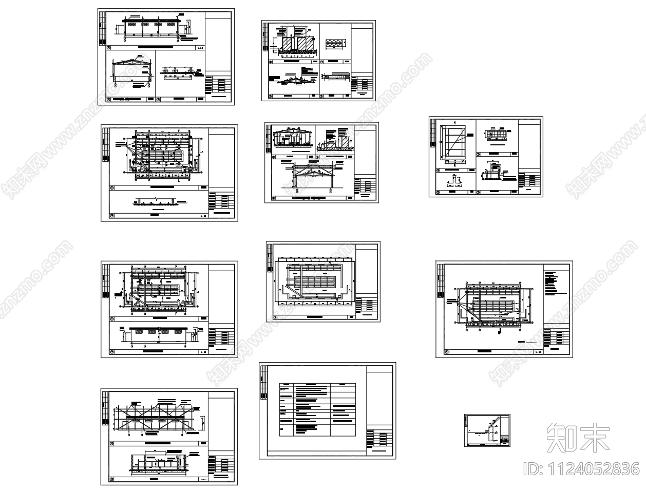 工地临时厕所平立剖防护加固水电图纸cad施工图下载【ID:1124052836】