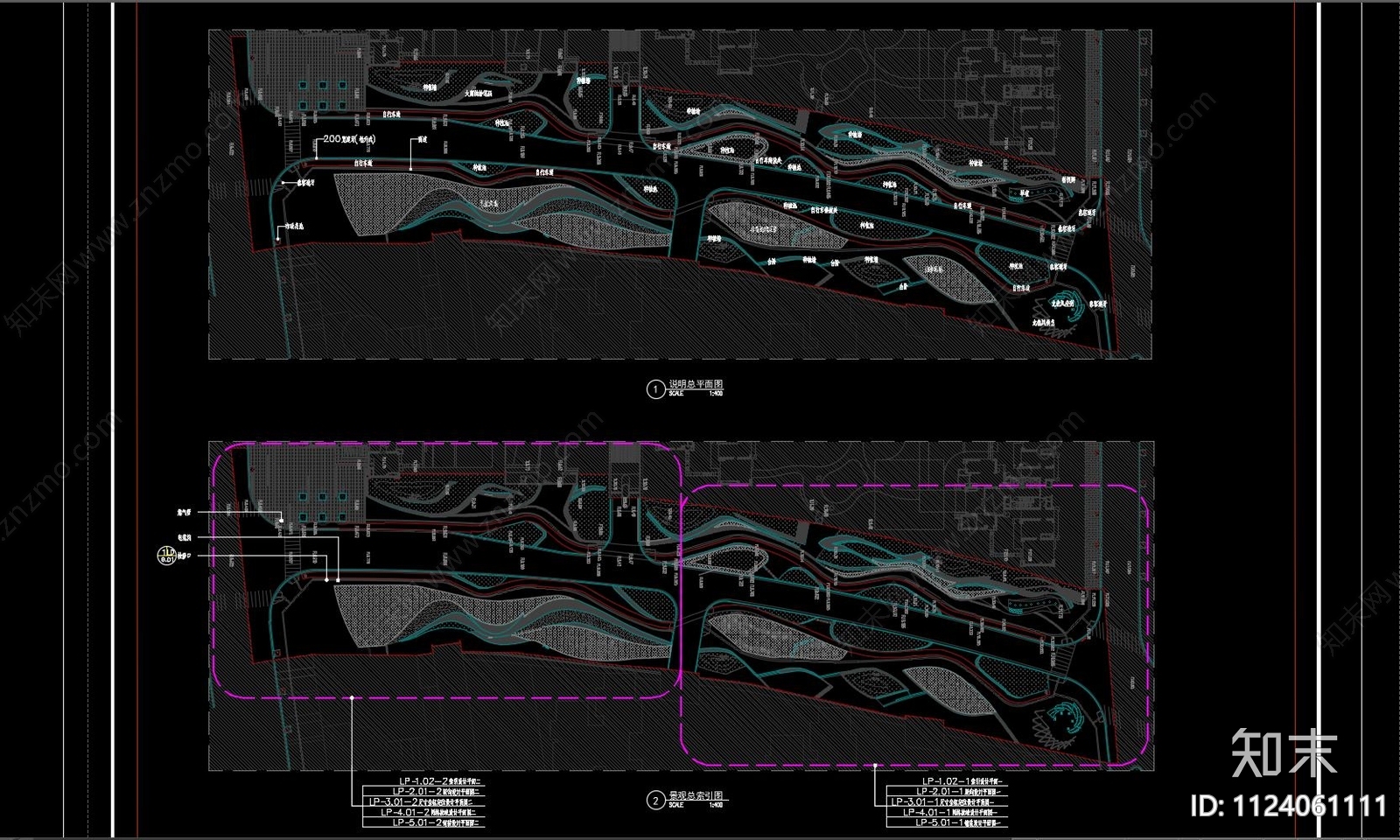 城市道路口袋公园景观设设计cad施工图下载【ID:1124061111】