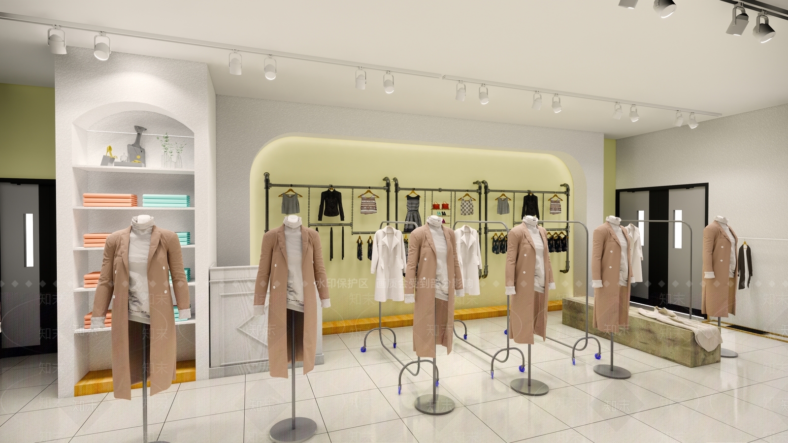 现代女装店SU模型下载【ID:1124065565】
