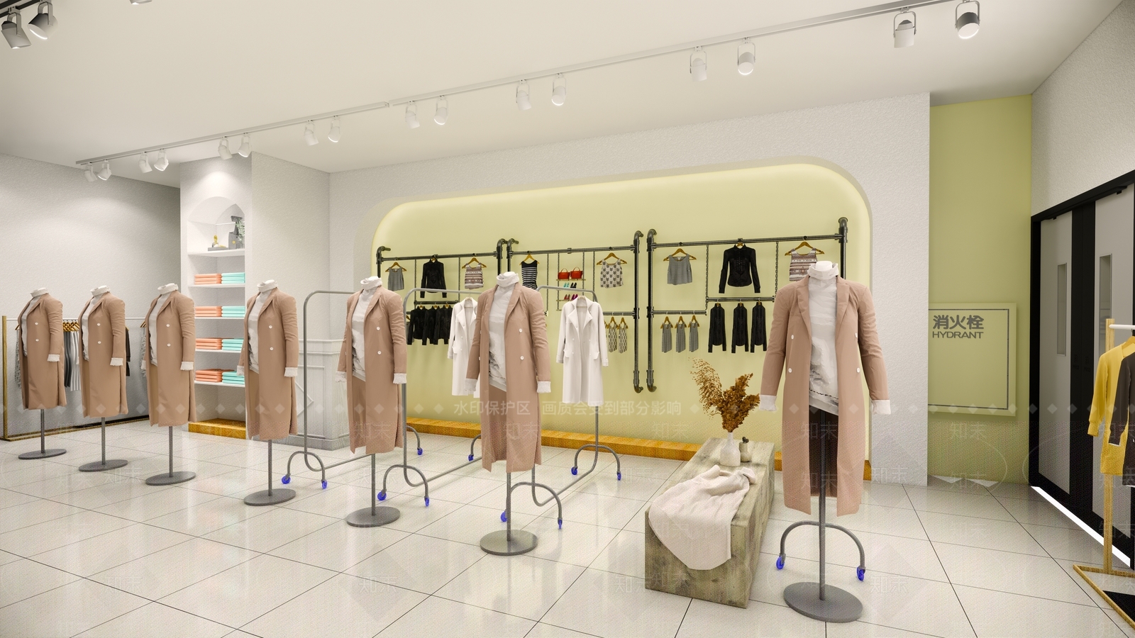 现代女装店SU模型下载【ID:1124065565】