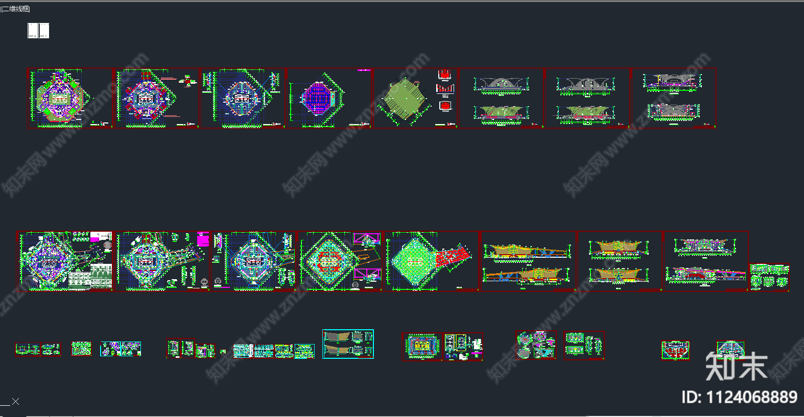 四层框架结构体育馆建筑竣工图施工图下载【ID:1124068889】