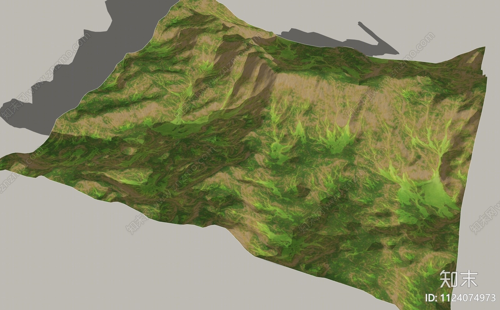 现代山脉地形SU模型下载【ID:1124074973】