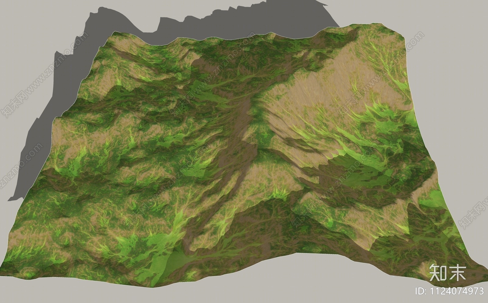 现代山脉地形SU模型下载【ID:1124074973】