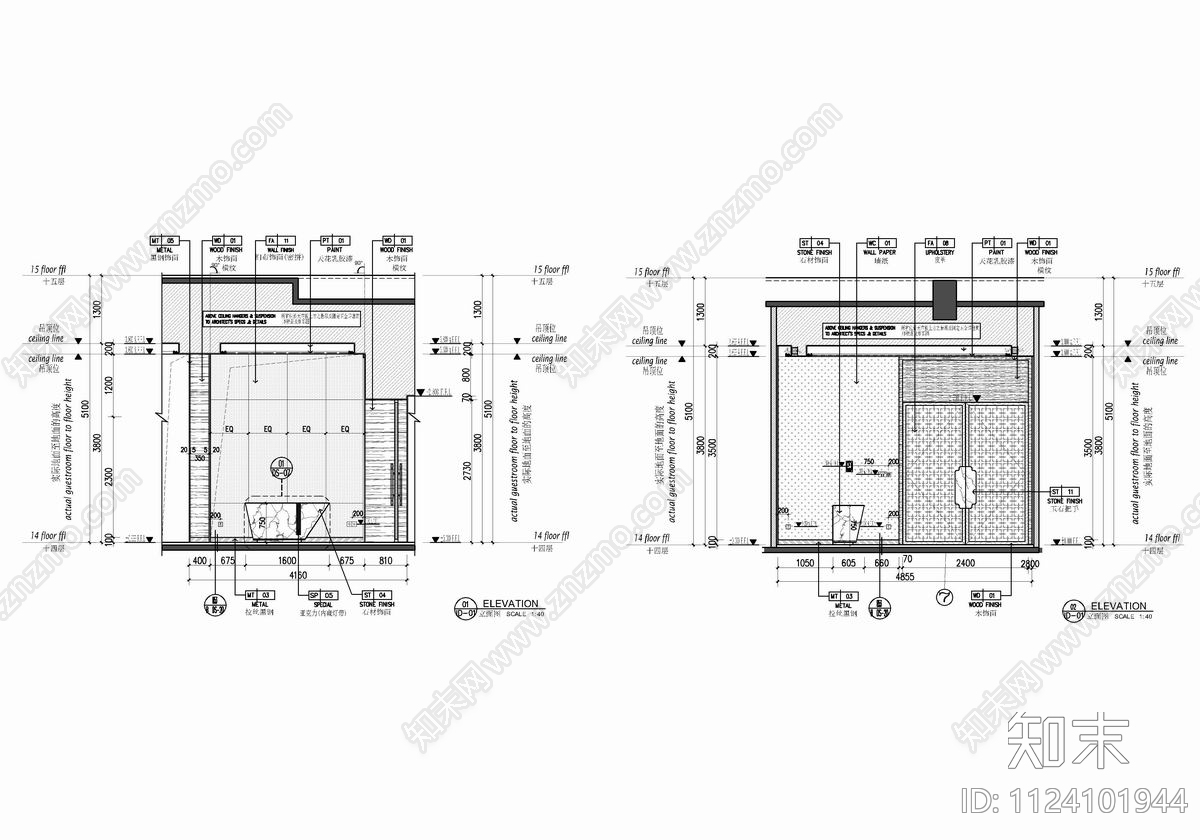 现代简约酒吧cad施工图下载【ID:1124101944】