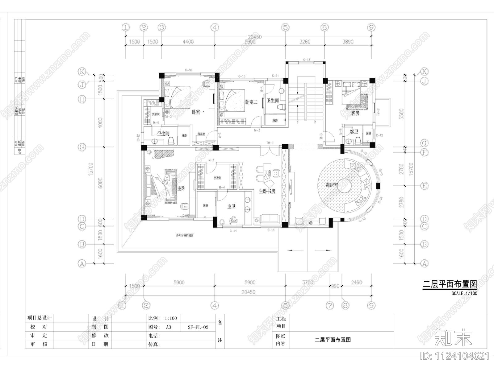 福建泉州别墅设计装修cad施工图下载【ID:1124104621】