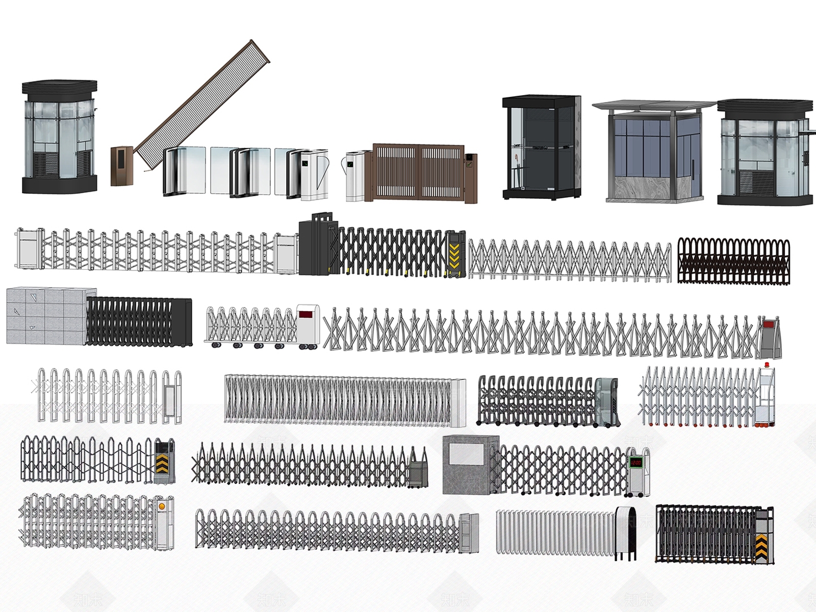 摆闸SU模型下载【ID:1188170180】