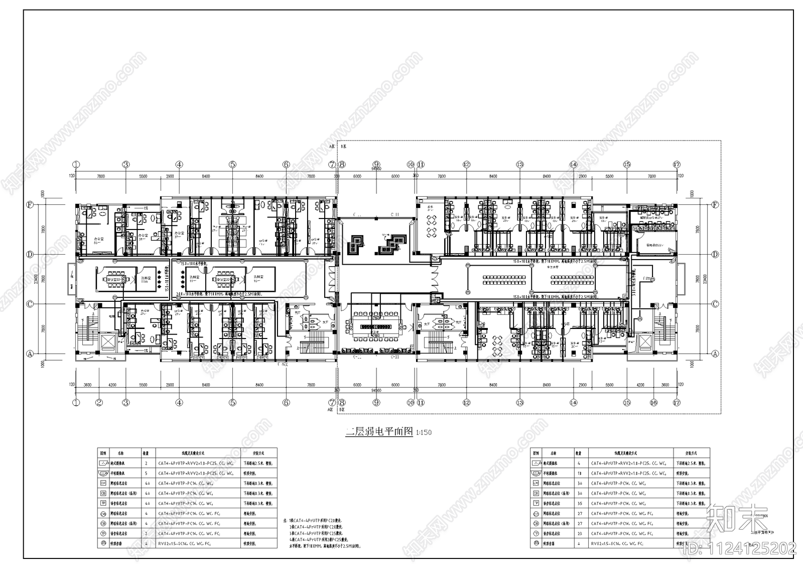 机房工程系统图常用弱电图库cad施工图下载【ID:1124125202】