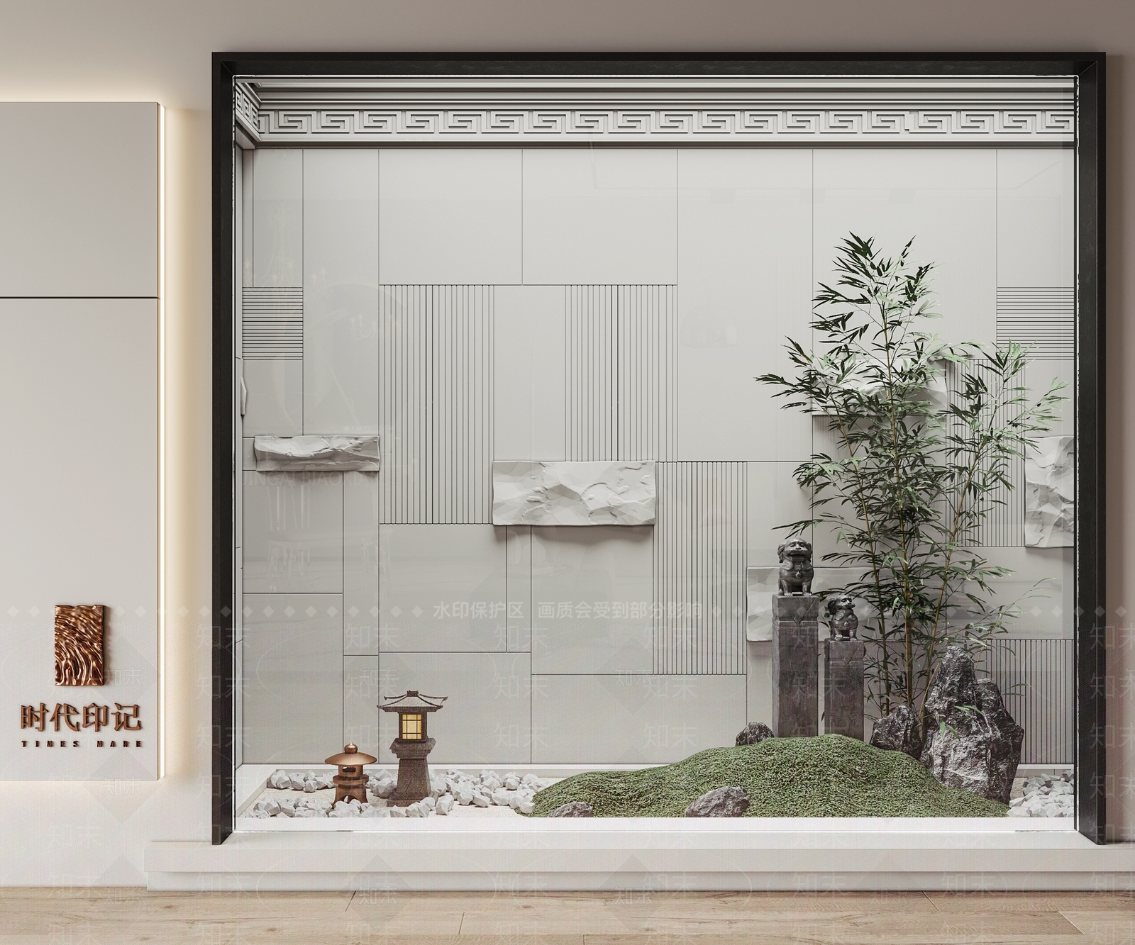 新中式室内景观3D模型精品下载_3dmax模型_知末网