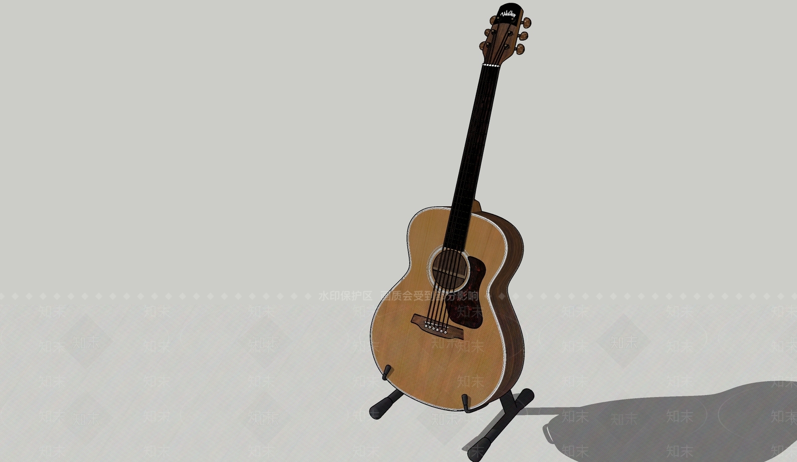 音乐小提琴SU模型下载【ID:1124142372】
