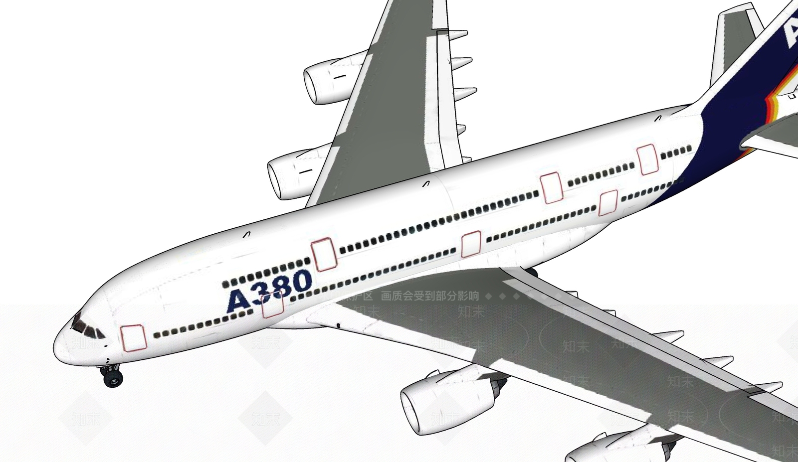 航空客机SU模型下载【ID:1124148752】