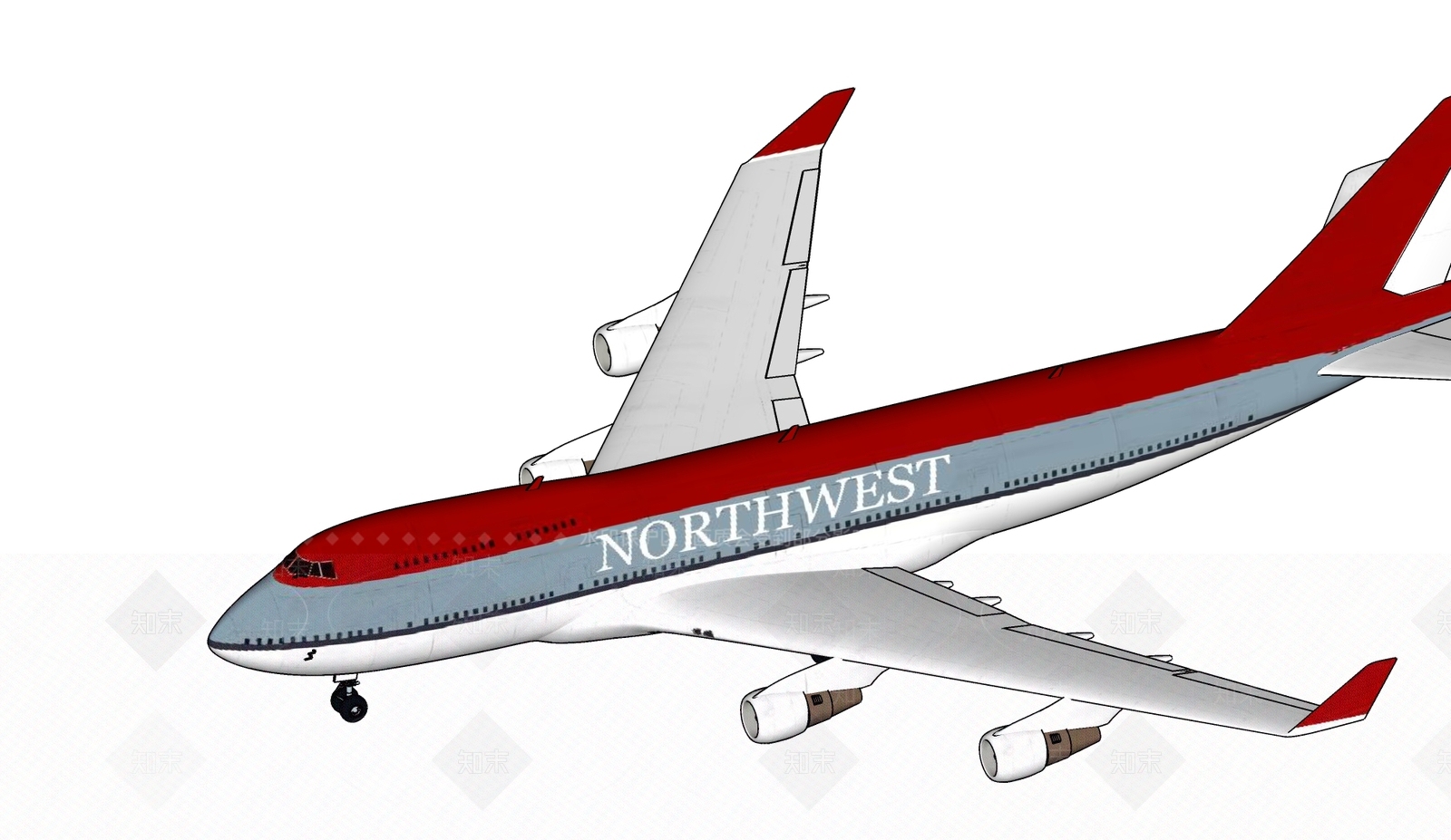 航空客机SU模型下载【ID:1124148727】