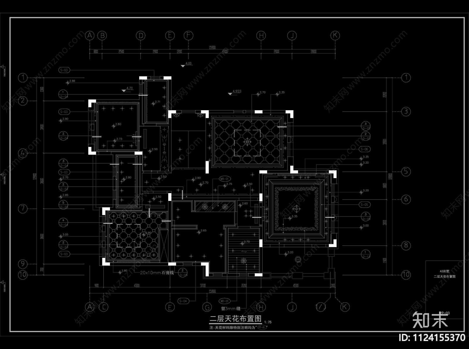 广东湛江别墅设计装修cad施工图下载【ID:1124155370】