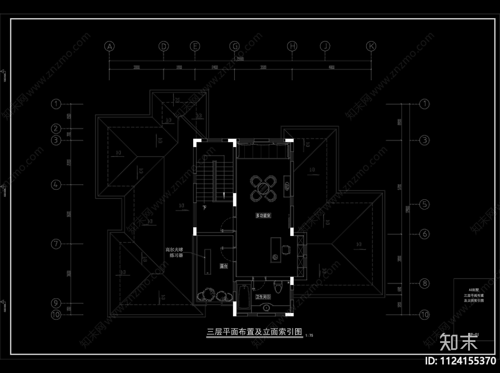 广东湛江别墅设计装修cad施工图下载【ID:1124155370】