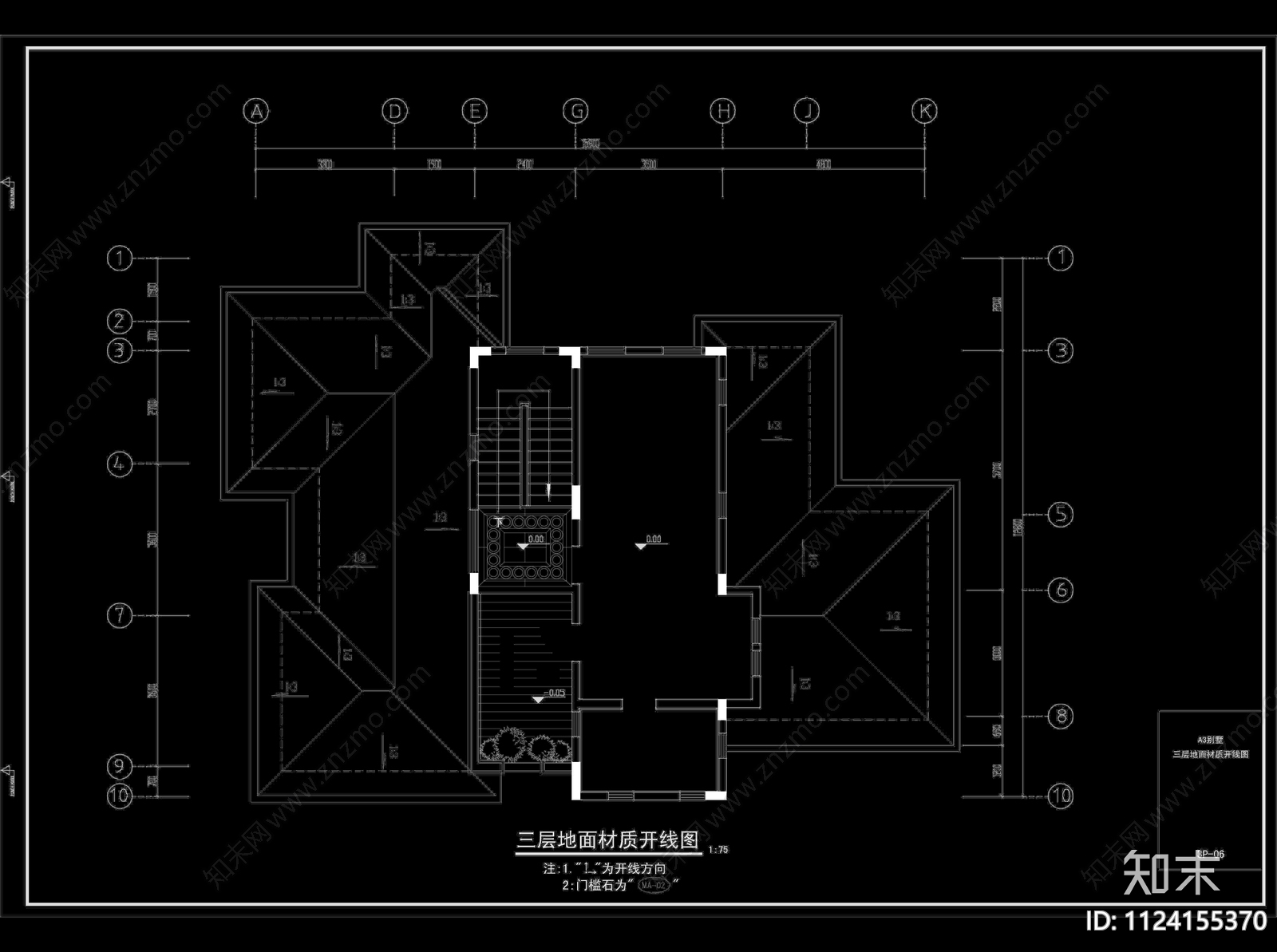 广东湛江别墅设计装修cad施工图下载【ID:1124155370】