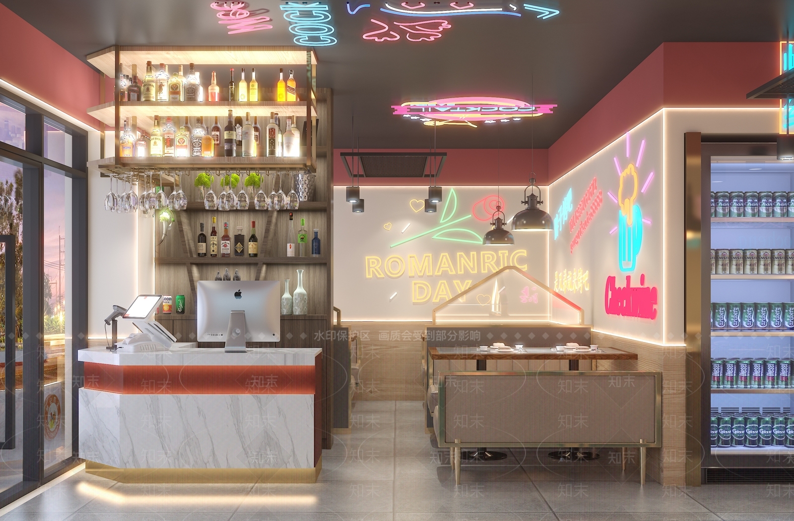 现代烧烤店3D模型下载【ID:1124163544】