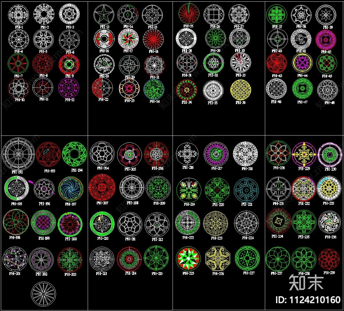 地面拼花CAD图库cad施工图下载【ID:1124210160】