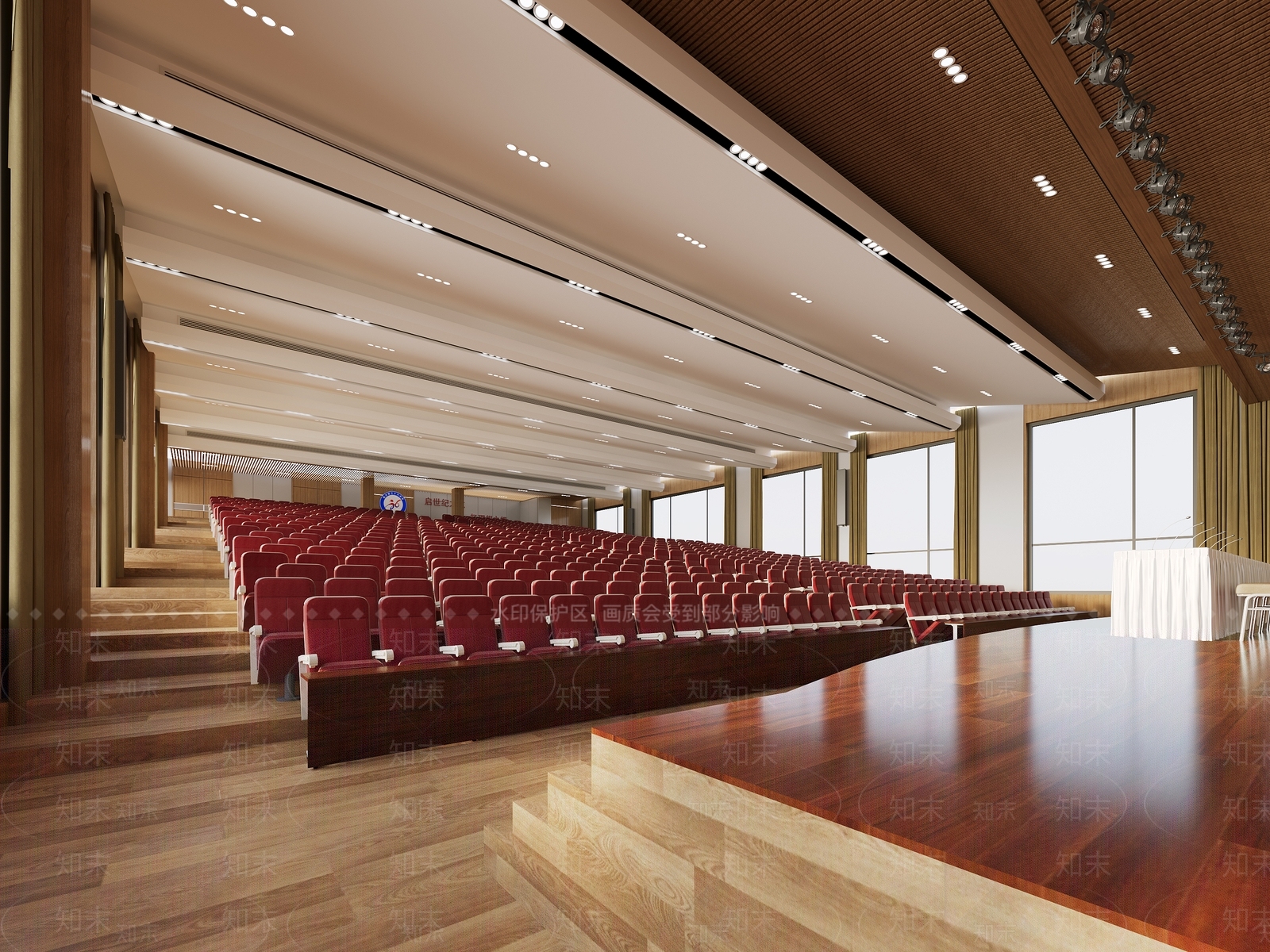 现代报告厅3D模型下载【ID:1124194838】