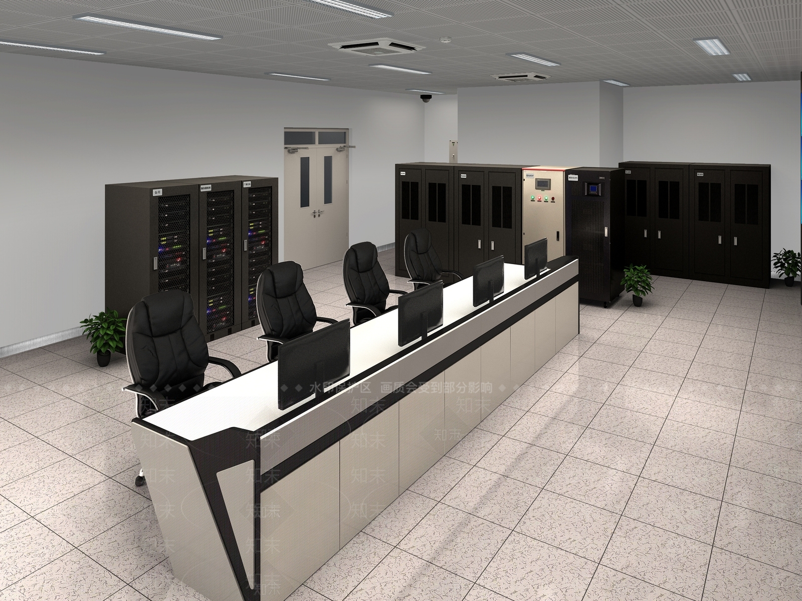 现代机房3D模型下载【ID:1124200083】