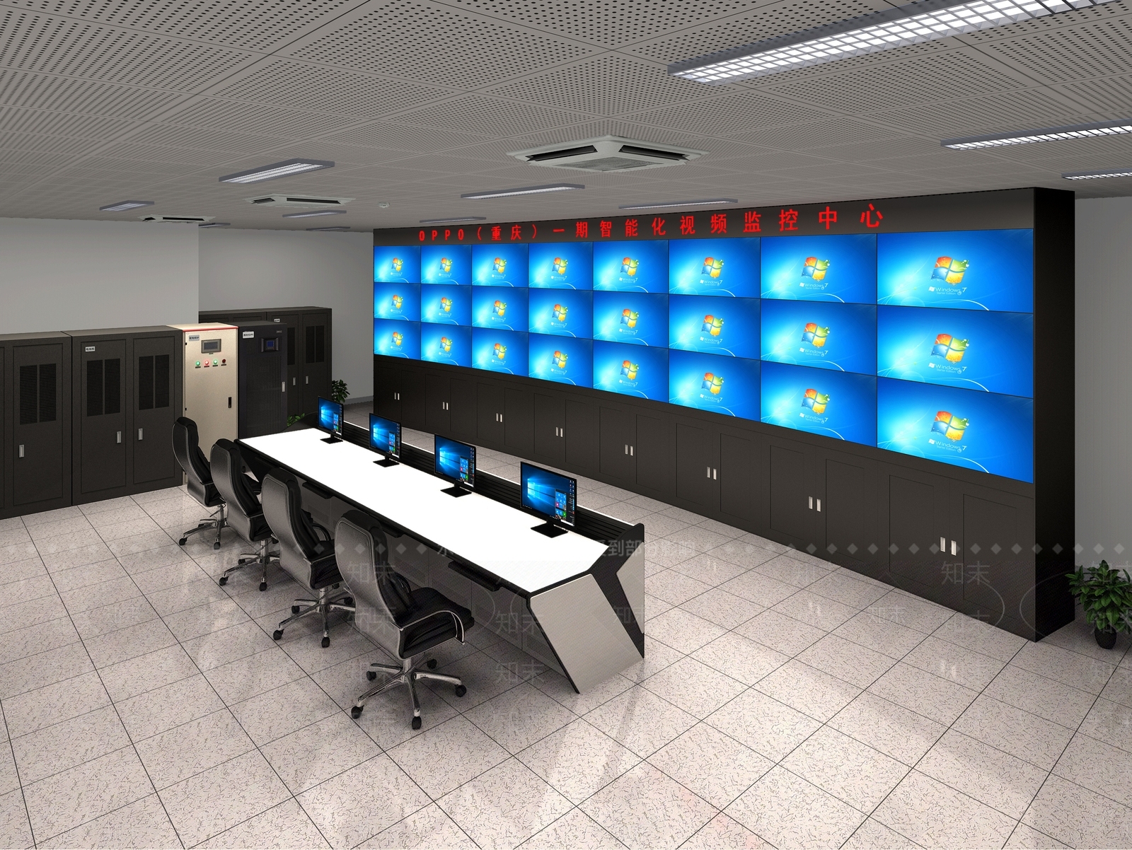 现代机房3D模型下载【ID:1124200083】
