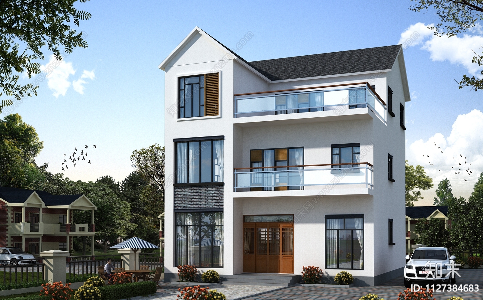 三层新中式自建房施工图下载【ID:1127384683】