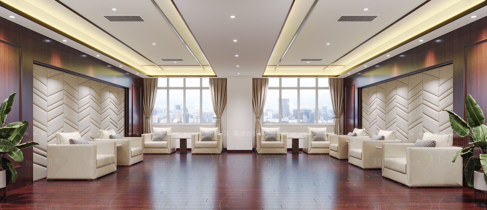 现代会客厅3D模型下载【ID:1124203145】_知末3d模型网