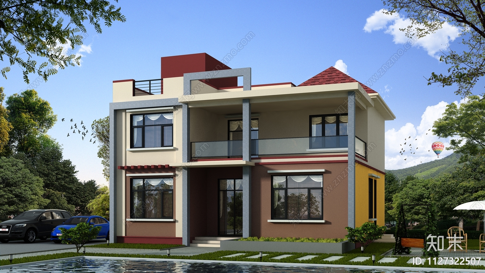 二层平顶自建房施工图下载【ID:1127322507】